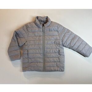 Unisex or Boys LANDS’ END Puffer Packable Jacket Gray Size 3T